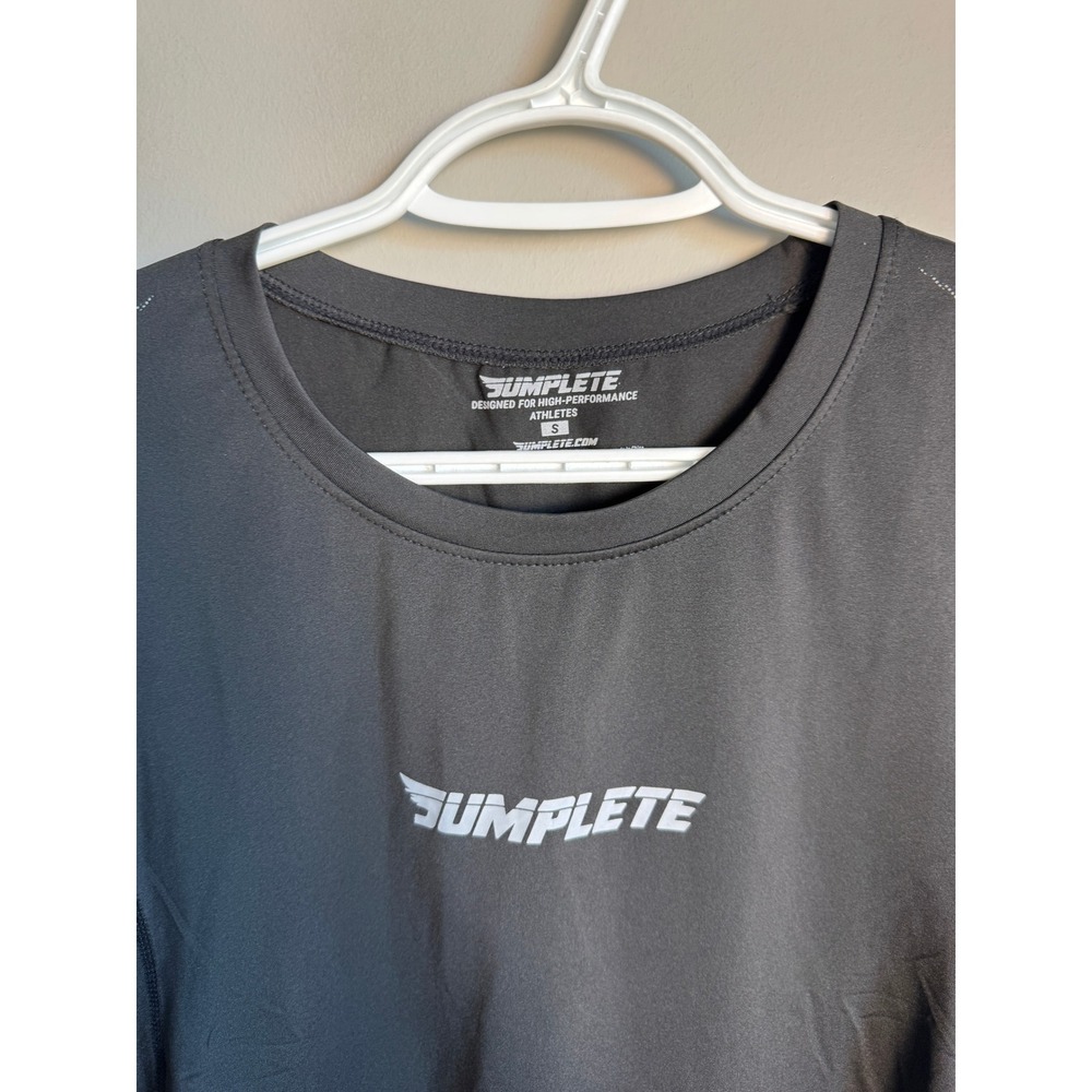 Jumplete Mens Black Performance Long Sleeve Shirt Size S Athletic Compression - Picture 3 of 10